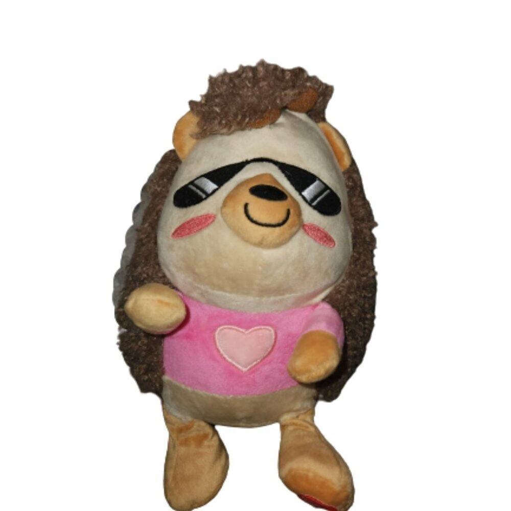 Love Is In The Air Animated Hedge Hog 8" Toy Valentines Music Spins